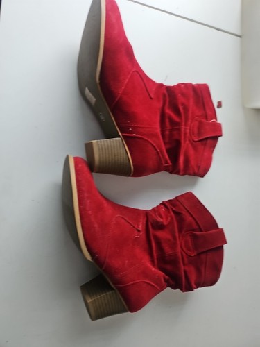 Stiefelette rotes leder - rotes,