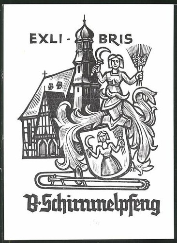 Exlibris schimmelpfeng - exlibris,