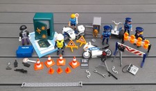 Playmobil Polizei Set Tresor Code Einstellung  Figuren Motorrad- zum erweitern 