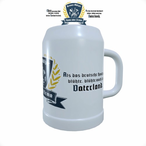 Bierkrug mit zunftzeichen für - mit,