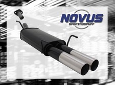 NOVUS Sportauspuff Gruppe N ESD 2x 76mm RL-Design für Opel Astra G Coupe + Cabri