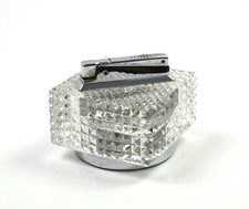 Tischfeuerzeug KW Kawee Gasfeuerzeug aus Kristall Glas Feuerzeug Lighter 9508