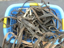 Seilhalfter Ranch Halfter für Pferde aus Leder und Seil mit rostfreien