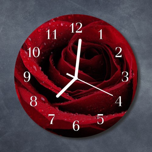 Tulup echt glas uhr wanduhr - echt-glas,