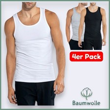 4er Pack Herren Unterhemden