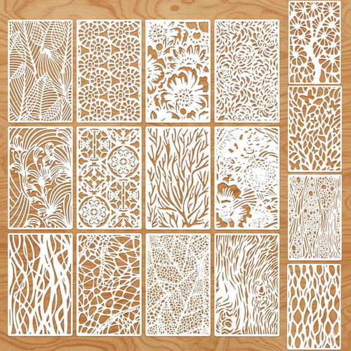 Blumenmotive schablone set - blumenmotive,