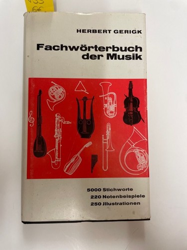 Fachwörterbuch der musik - fachwörterbuch,