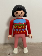 Playmobil Werbe Deko Figur City Life Frau schwarze Haare - 60cm groß