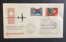 Lufthansa Eröffnungsflug Zürich - Frankfurt 14.4.1957