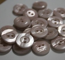 20 Schlüpferrosa Knöpfe - 15