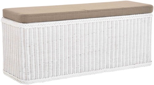 Breiter rattan wäschekorb - rattan,