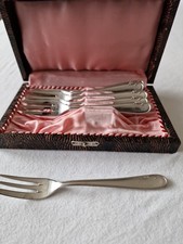 DDR Kuchengabeln, 6 Stück, Im