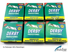 600 Derby Professional Rasierklingen auswechselbar für Rasiermesser razor blades