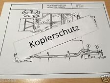 Renault Dauphine ( Gordini )  Maßplan Bodengruppe