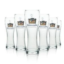 6x Weihenstephan Bier Glas