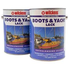 Wilckens Bootslack Yachtlack FARBLOS HOCHGLÄNZEND Kunstharz 2,5L (8,80€/1l)