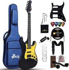 Winzz E-Gitarre 4/4 Set f. Erwachsene&Kinder ab 12 Jahr.  ST HSS Tonabnehmer 39"
