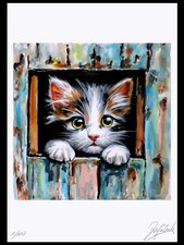 Original Kunst Druck Grafik