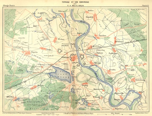 Torgau original lithografie - torgau,