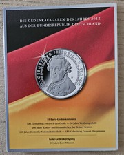 Sammelmappe für 10 Euro-Gedenkmünzen  BRD 2012