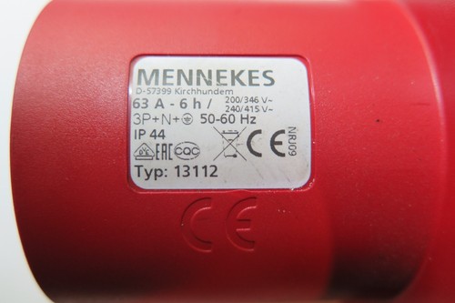 Mennekes stecker 63a - 63a-, typ
