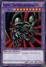 Schw. Totenkopfdrache MIL1-DE011 1.Auflage  YU-GI-OH NM  (LDS1-DE012)