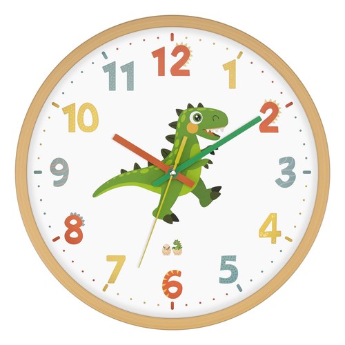 Dinosaurier wanduhr kinder - dinosaurier,