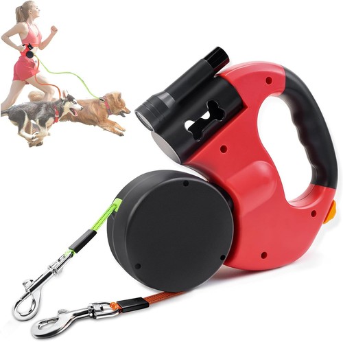 2in1 dual automatik hundeleine - 2in1,