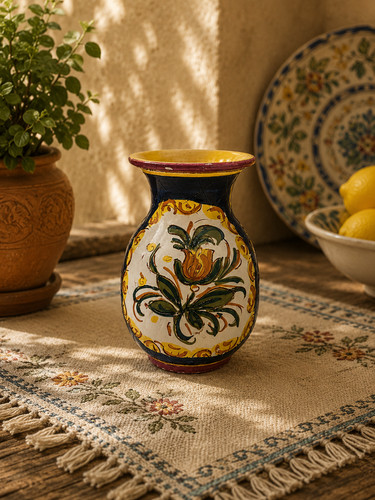 Vintage deruta vase italien - vase,