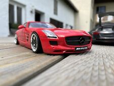 Mercedes AMG SLS Modell 1:18 Tuning rot