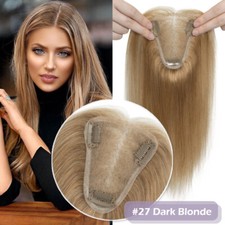 Damen Remy Echthaar Topper Toupee Clip In Hair Toupet Haarteile Handgemacht Lace