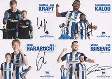 35 Autogrammkarten - Hertha
