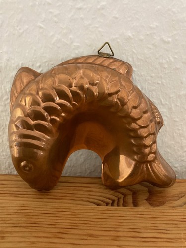 Kupfer backform fisch vintage - fisch,