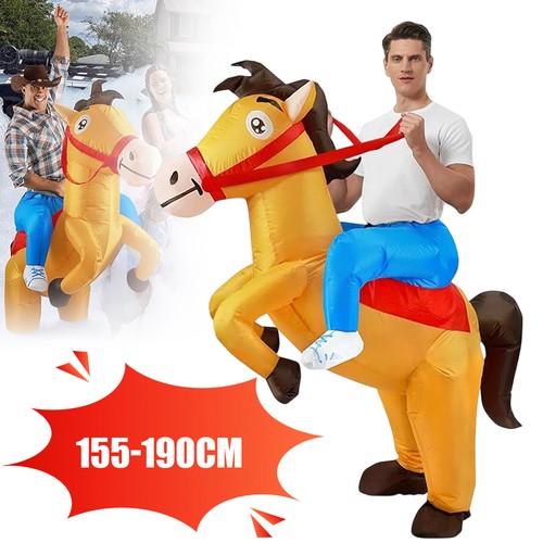 Aufblasbares reitpferd kostüm - reitpferd,