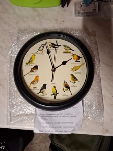 Wanduhr vögel mit - wanduhr,