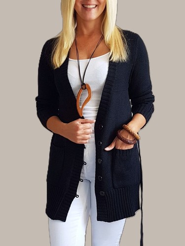 Damen strickjacke strickmantel - damen,
