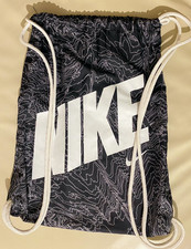 NIKE Sportbeutel / Turnbeutel, Fb. schwarz/weiß gemustert, 37 x 46 cm