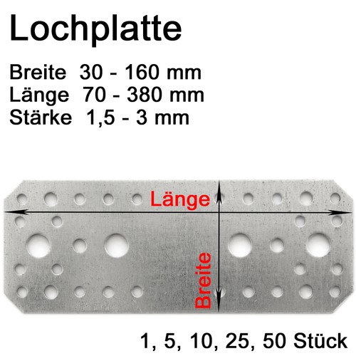 Flachverbinder lochplatte - flachverbinder,