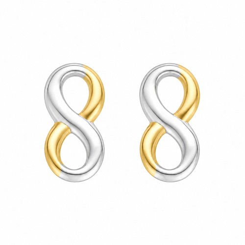 Infinity ohrstecker gelbgold - infinity,