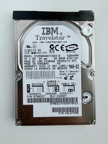 40gb ibm travelstar - 40gb,