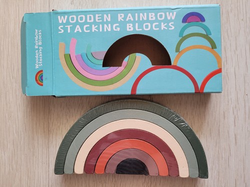 Regenbogen holz stapel - regenbogen,