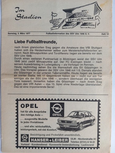 Fussball programm amateurliga - fussball,