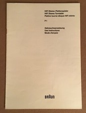 Braun Atelier P1 Anleitung BDA