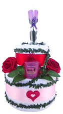 Geschenk Handtuchtorte zum