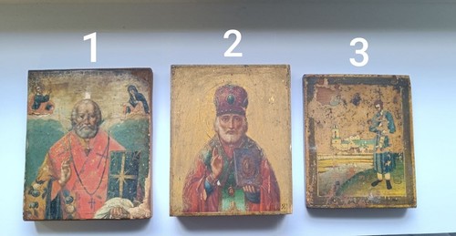Antike ikonen nikolaus - ikonen, &