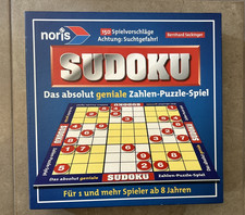 Sudoku als Brettspiel, Zahlenpuzzle, 150 Vorlagen, ab 8 Jahre, Gebraucht