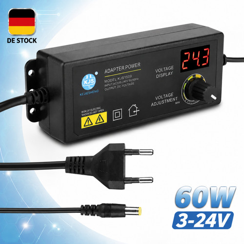 24v steckernetzteil - 3v-24v,