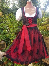 *TRAMONTANA* Traum Luxus Dirndl 2 Schürzen Gr 34 XS Spitze Oktoberfest~Wasen Top