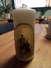 Weihnachten Kerze mit Christi Geburt, 20 cm hoch
