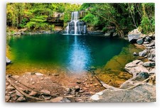 120x80cm Wandbild Wasserfall